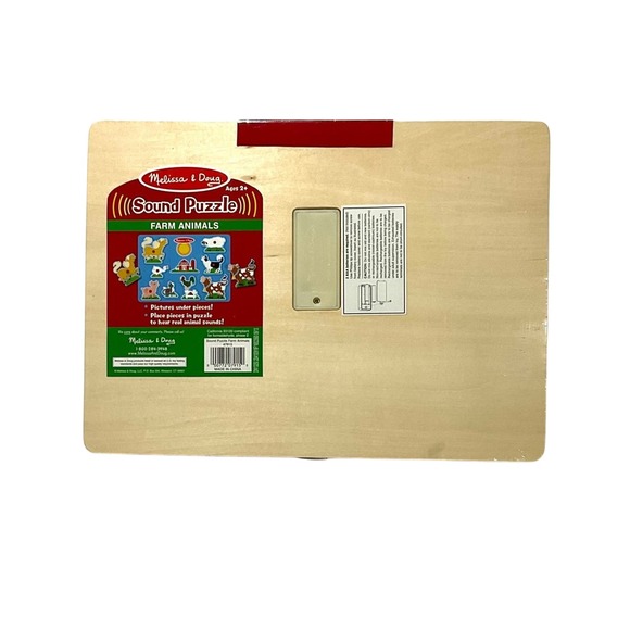 Melissa & Doug- 8 Piece Farm Animal Sound Puzzle for (Ages 2+) - Picture 2 of 2
